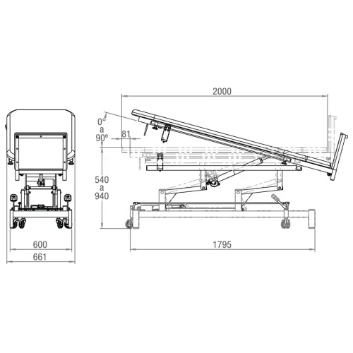 Mesa Verticalização Altura Variável | Loja Ortopédica ®