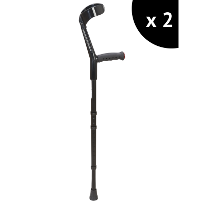 Crutch Soft Grip with Shock Absorber (Pair)