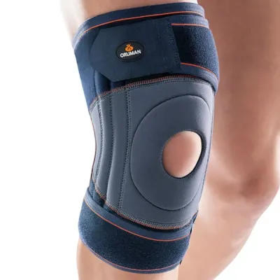 Attelle de genou en néoprène avec stabilisation flexible