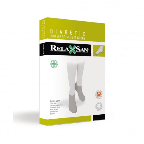 Short Sock for Diabetic Foot with Crabyon Fiber