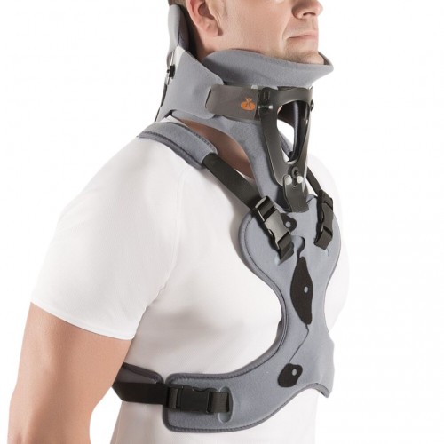 Bivalve Cervical Collar with Chest Support