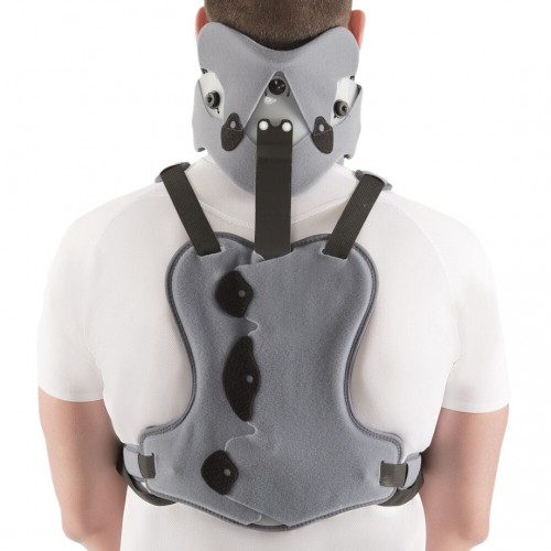 Bivalve Cervical Collar with Chest Support