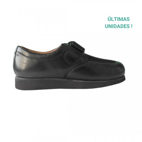 Unisex Black Velcro Comfort Shoe