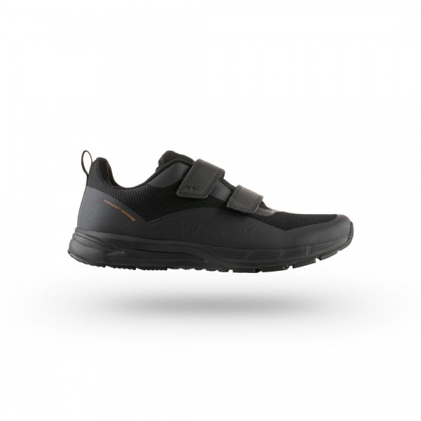 Wock Reblast Black Sneaker with Velcro