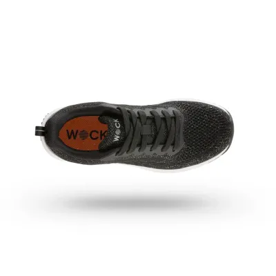 Chaussures de travail WOCK Paillettes noires Breelite | ® Loja Ortopédica