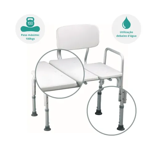 Chaise pour bac de douche baignoire García | Loja Ortopédica