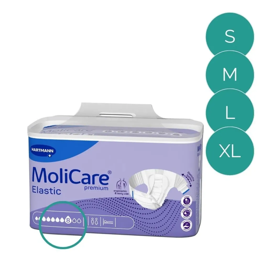 Fraldas Molicare Premium Elastic 8 Gotas