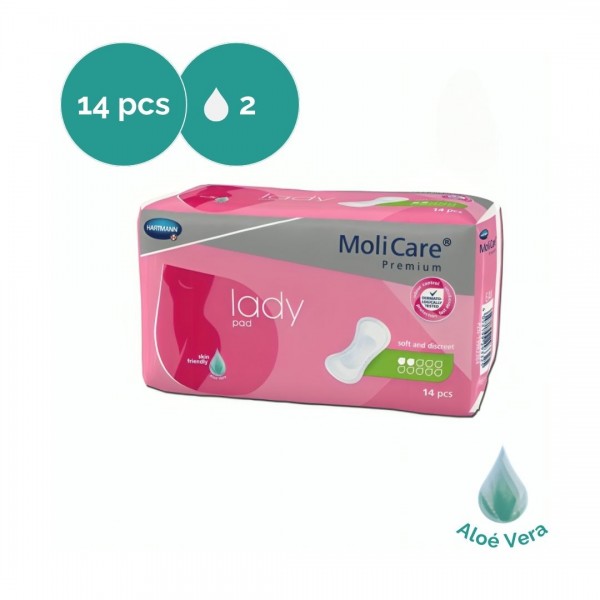 Lady Pad 2 Drops Pads for Incontinence