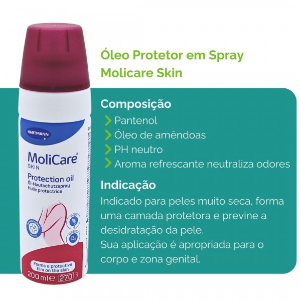 Óleo Protetor em Spray Molicare Skin