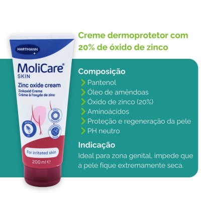 Dermoprotective Cream with Zinc Oxide