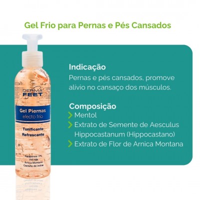 Gel Frío para Piernas y Pies Cansados