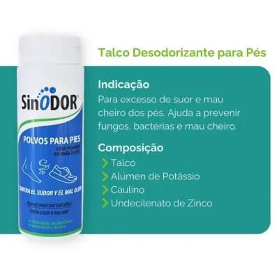Poudre déodorante pour pieds