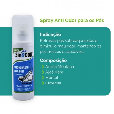 Spray Anti Transpirante para os Pés