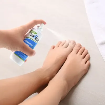 Spray anti-transpirant pour les pieds