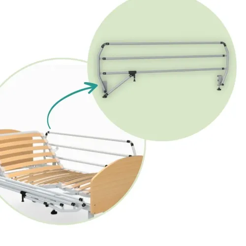 Paire de rails latéraux pliants : 3 sections