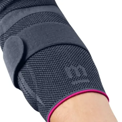 Coissière élastique pour épicondylite avec coudières en silicone | ® Loja Ortopédica