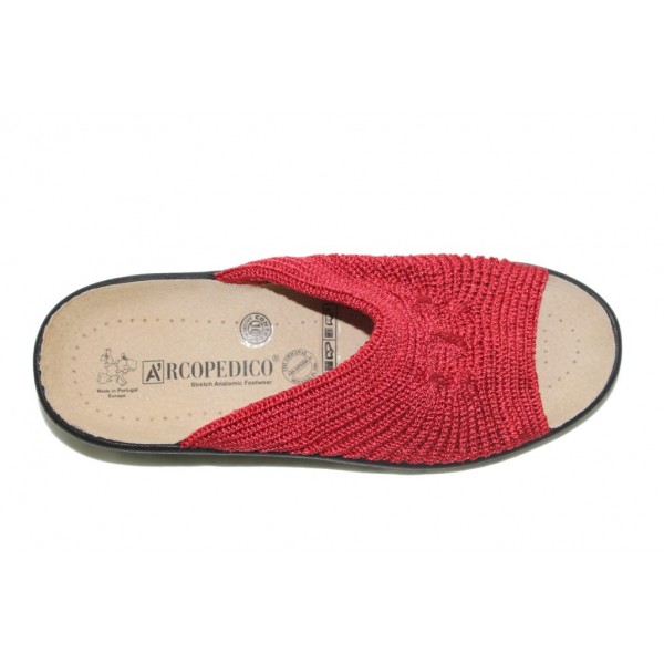 Arcopedico Splash Red Slipper for Women