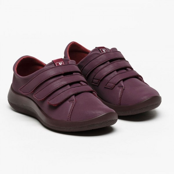 Sapatilha Manyara Bordeaux  Velcro