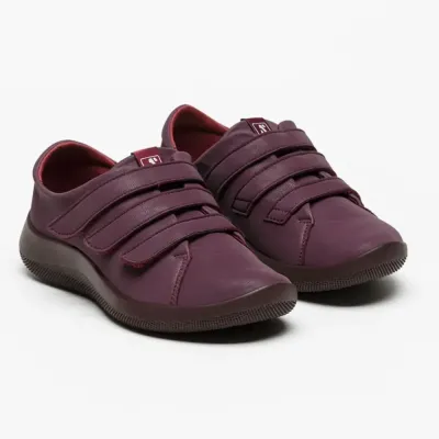 Manyara Bordeaux Velcro Sneaker
