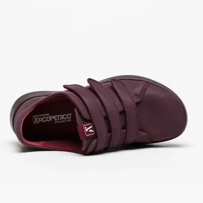 Manyara Bordeaux Velcro Sneaker