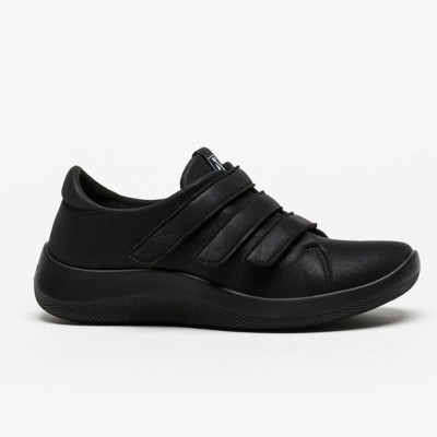 Manyara Black Velcro Sneakers