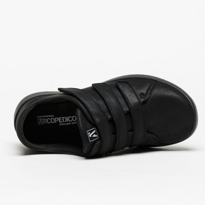 Manyara Black Velcro Sneakers