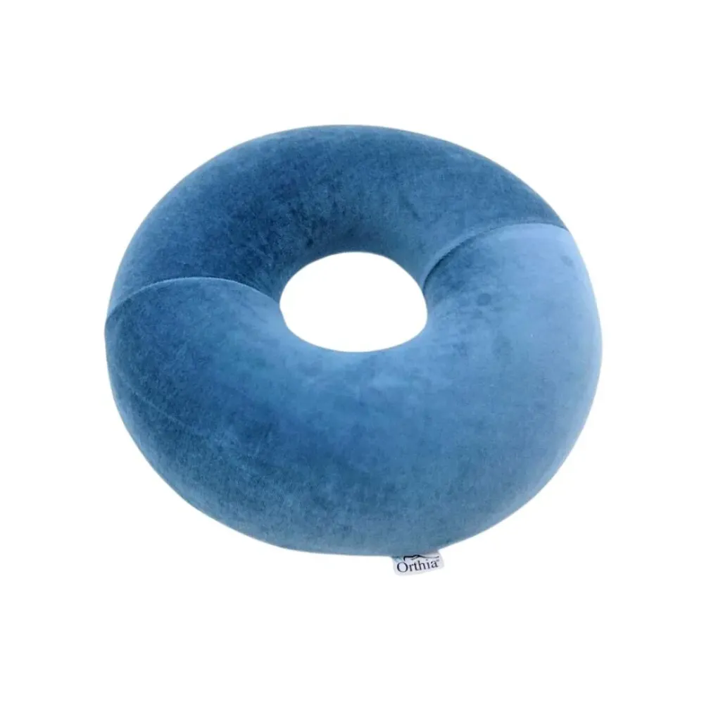 Coussin rond en velours