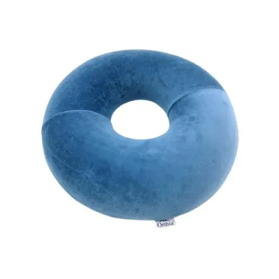 Coussin rond en velours