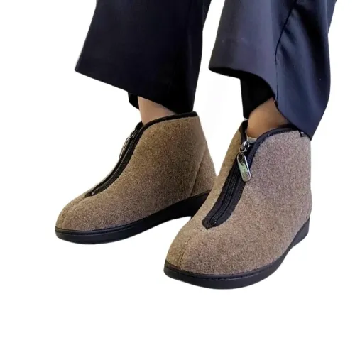 Botte textile unisexe Peuplier Brun clair