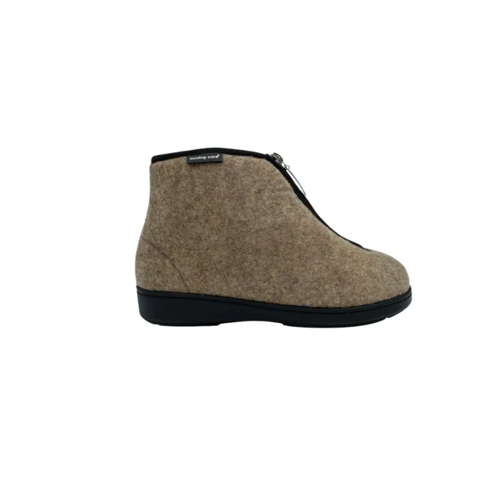 Botte textile unisexe Peuplier Brun clair