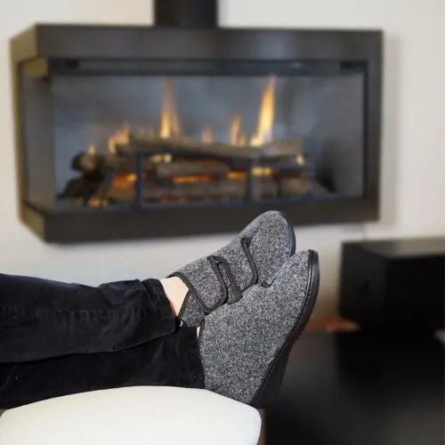 Chaussure textile en forme d’eucalypte et anthracite unisexe