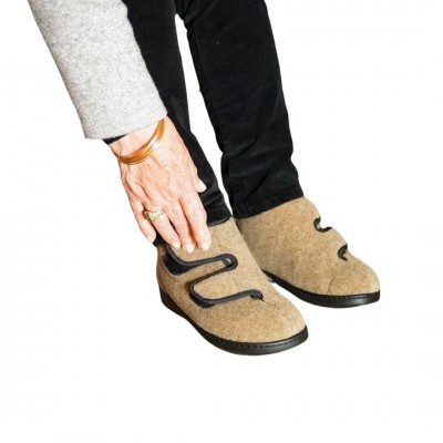 Slipper Boot Eucalipto Light Brown