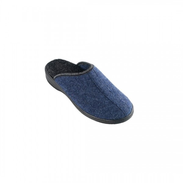 Mule Slipper in Wool Cedro Grey