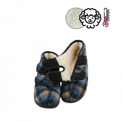 Slipper Boot Eucalipto Pattern Blue