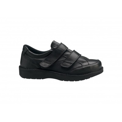 Gentle Reinforced Diabetic Shoe Black