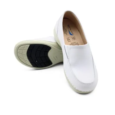 Wash’Go Roma White Loafer
