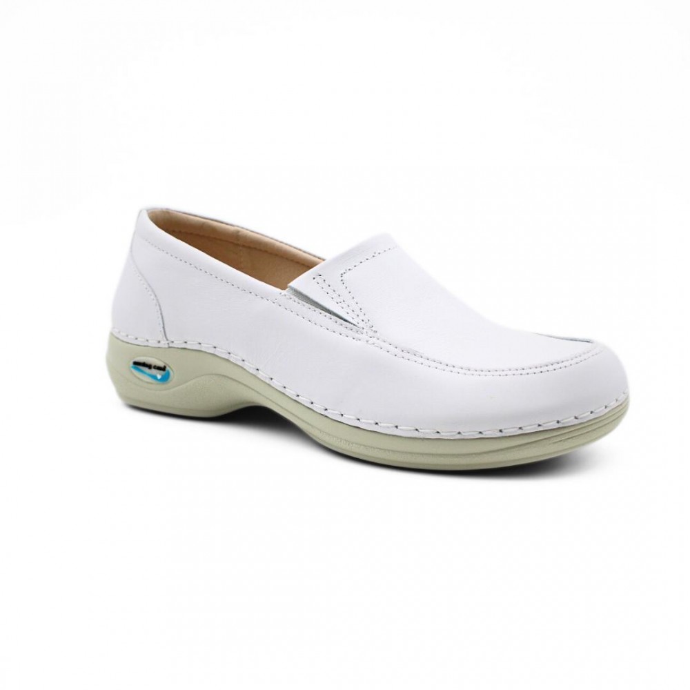 Wash'Go Rome White Moccasin