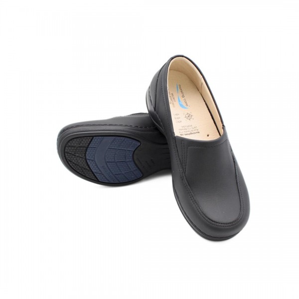 Wash'Go Rome Black Moccasin