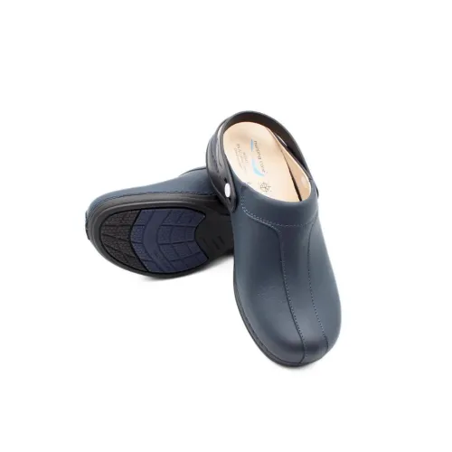 Sabot Wash’Go Madrid avec boucle de ceinture bleu foncé
