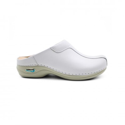 Wash'Go Madrid White Clog