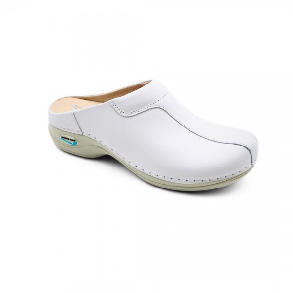 Wash'Go Madrid White Clog