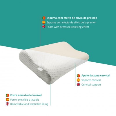 Almohada Viscoelástica Infantil Comfort Orthia