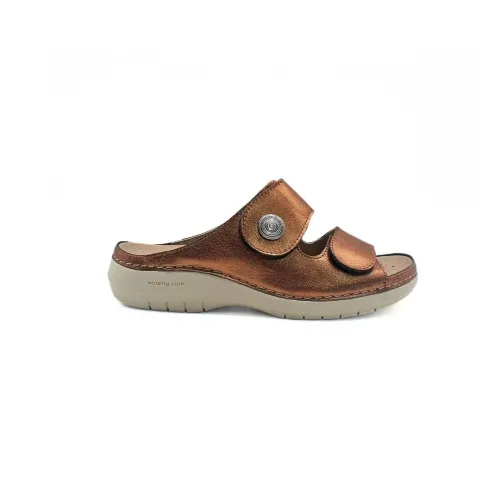 Pantoufle en bronze acacia confortable | Chaussures pour femmes | ® Loja Ortopédica