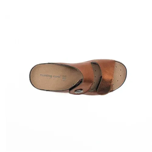 Pantoufle en bronze acacia confortable | Chaussures pour femmes | ® Loja Ortopédica