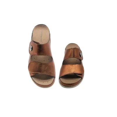 Pantoufle en bronze acacia confortable | Chaussures pour femmes | ® Loja Ortopédica