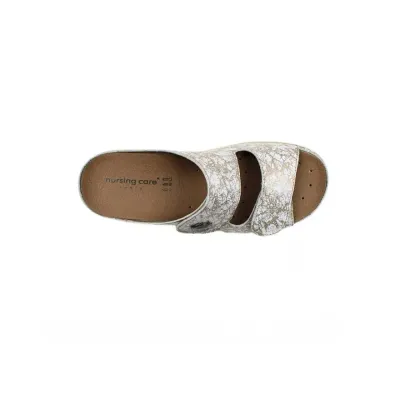 Pantoufle beige en marbre acacia confortable | Chaussures de confort | ® Loja Ortopédica