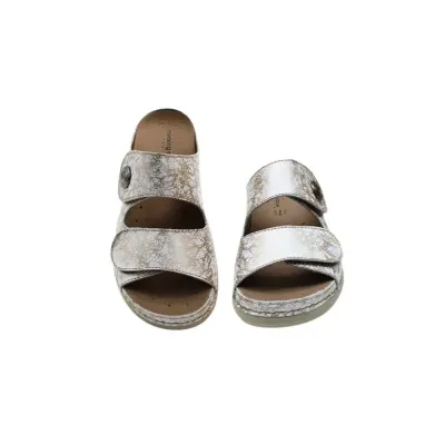 Pantoufle beige en marbre acacia confortable | Chaussures de confort | ® Loja Ortopédica