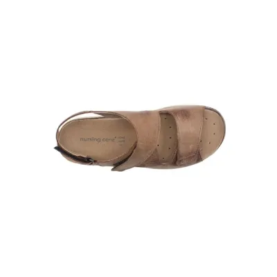 Camélia Taupe Sandale confortable | Chaussures pour femmes | ® Loja Ortopédica