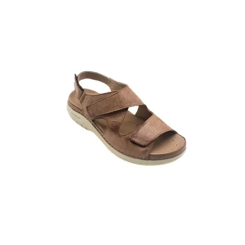 Camélia Taupe Sandale confortable | Chaussures pour femmes | ® Loja Ortopédica