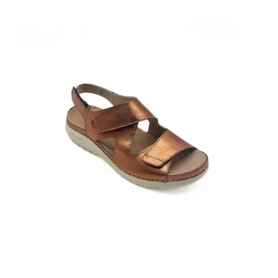 Camélia Comfy Sandales en bronze | Chaussures pour femmes | ® Loja Ortopédica